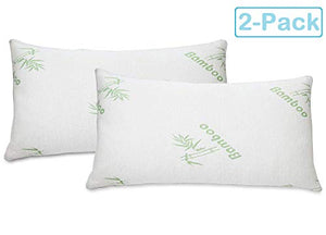 2pc Bamboo Pillow Shredded Memory Foam