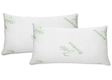 Load image into Gallery viewer, 2pc Bamboo Pillow Shredded Memory Foam