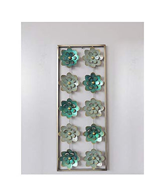 All American Collection Modern Chic Aluminum/Metal Wall Decor with Frame
