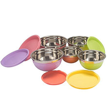 Load image into Gallery viewer, New Home Deal 21 Piece Mixing/ Salad Colored Stainless Steel Bowl Set with Matching Lids