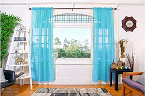 All American Collection New 2pc Doli Sheer Curtain