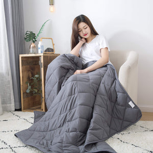 15lb Weighted Super Soft Bedroom Queen Size Blanket